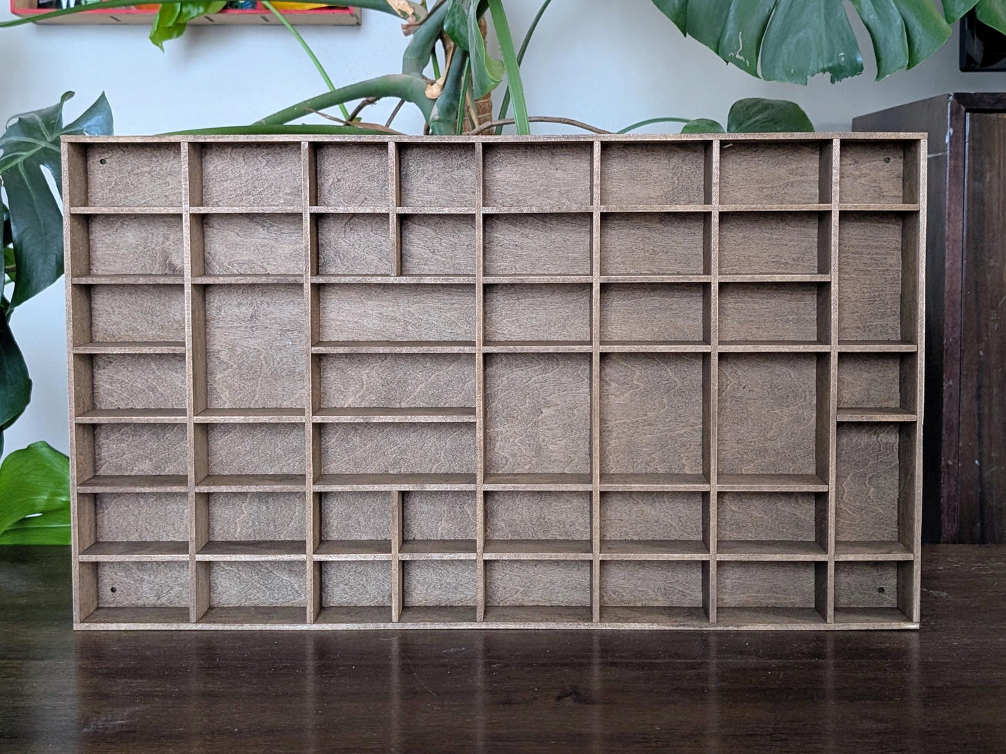 Shadow Box Wooden Display Shelf - Wall Cubby Shelf - Multiple Compartment Sizes - #30 - Trinket Shelf - Curio Cabinet