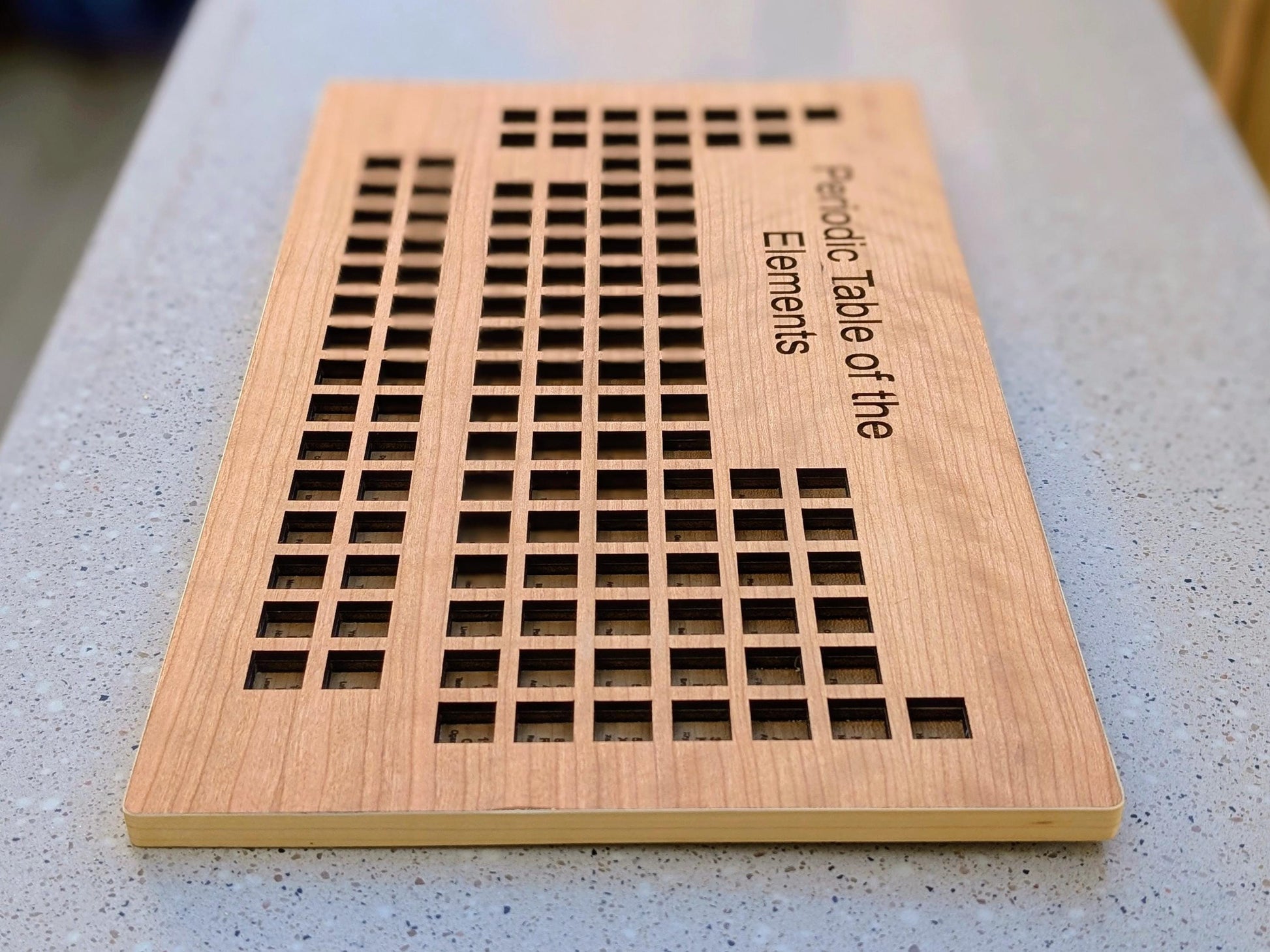 Periodic Table Tray Display - Gift for Teachers - Gift for Scientists - Trinket Shelf - Curio Cabinet