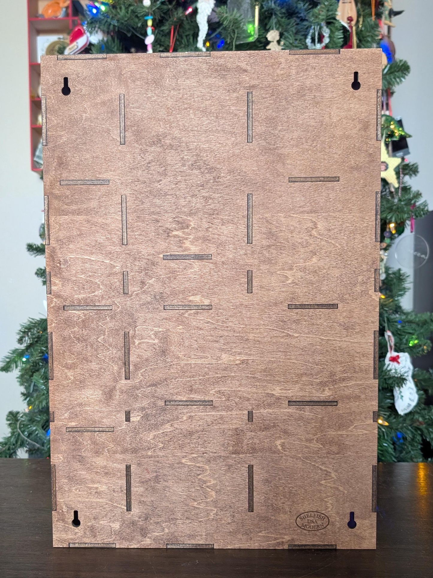 Shadow Box Wooden Display Shelf - Wall Cubby Shelf - Multiple Compartment Sizes - #64b - Trinket Shelf - Curio Cabinet