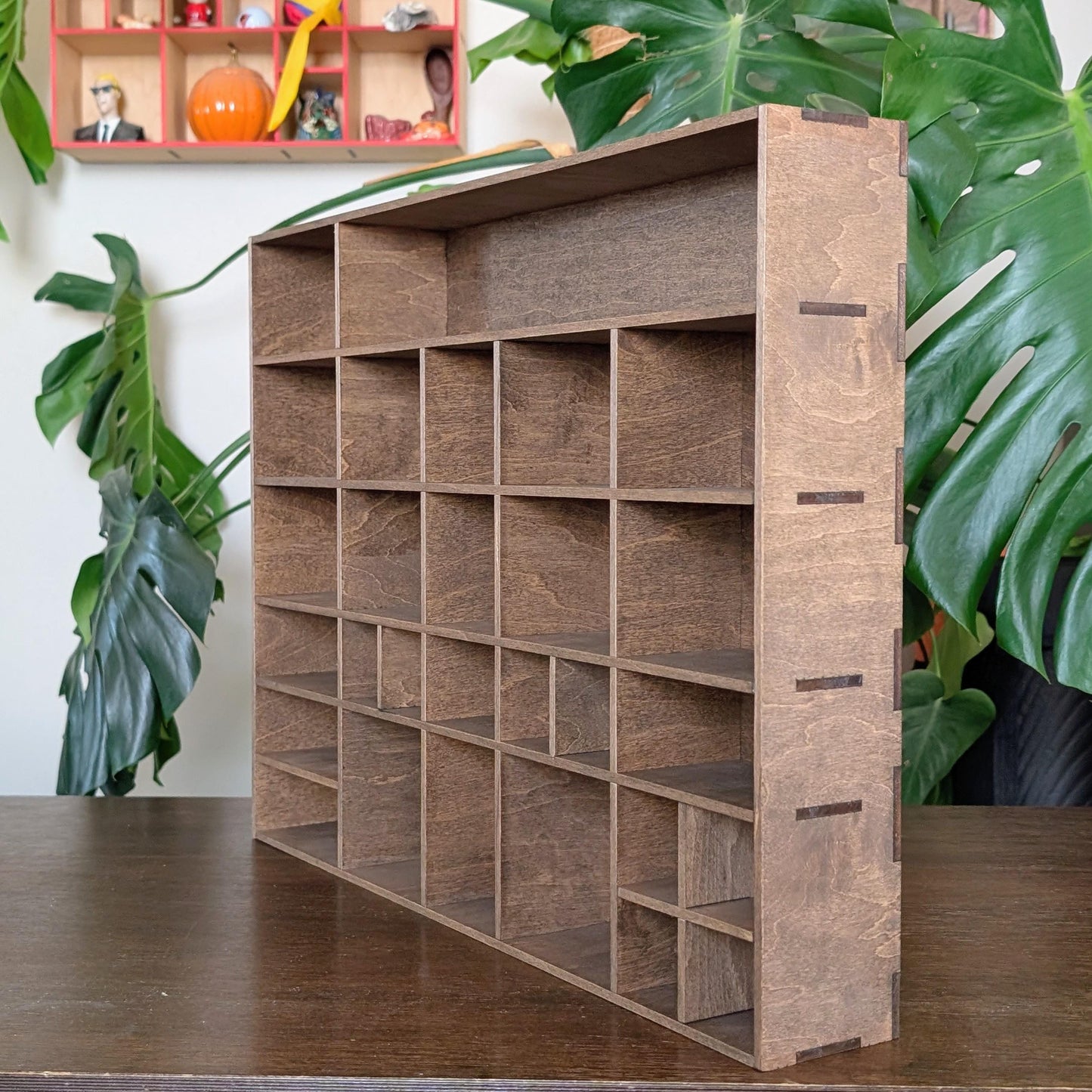 Shadow Box Wooden Display Shelf - Wall Cubby Shelf - Multiple Compartment Sizes - #7a - Trinket Shelf - Curio Cabinet