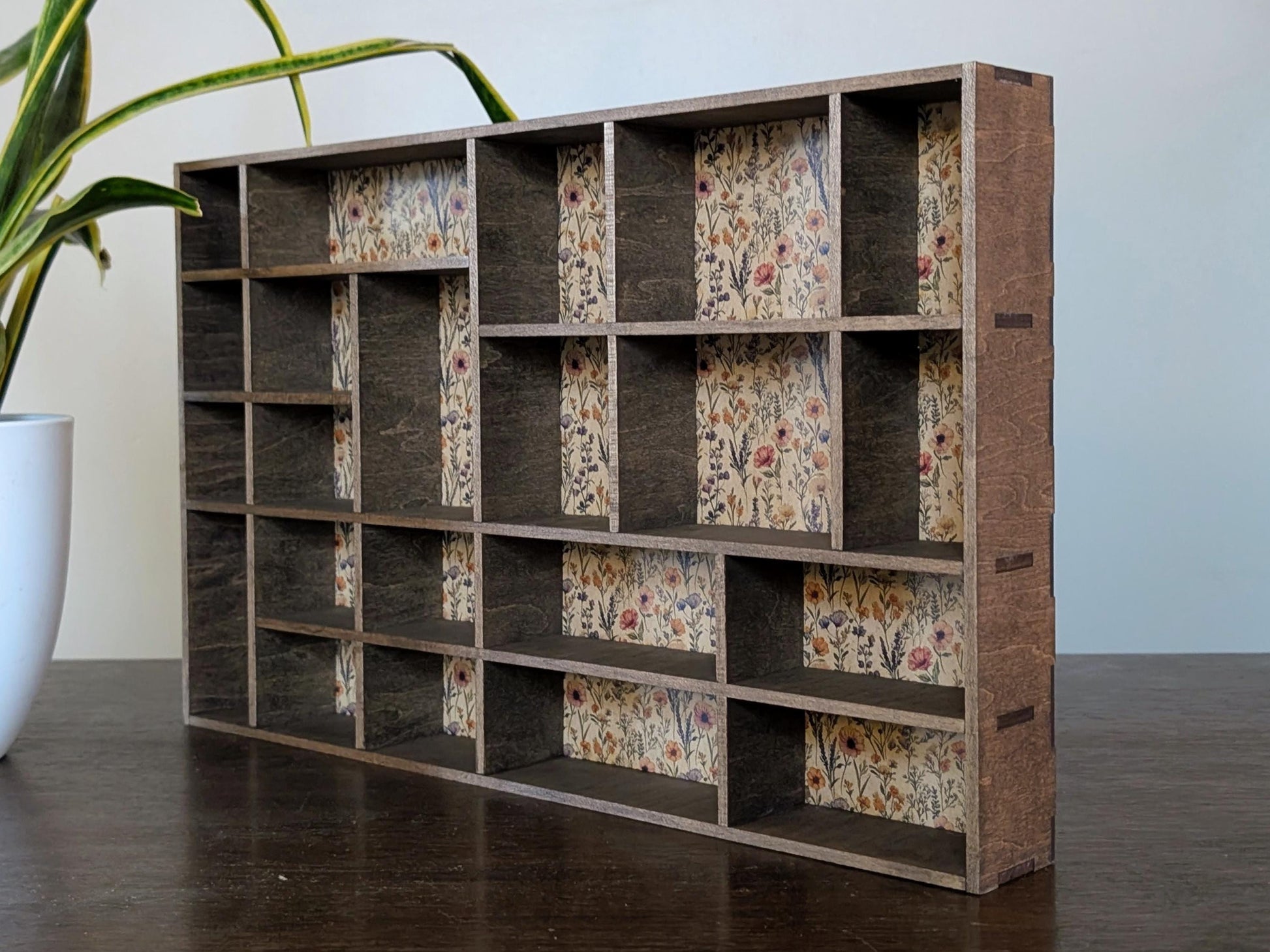 Shadow Box Wooden Display Shelf - Wall Cubby Shelf - Multiple Compartment Sizes - #67 - Trinket Shelf - Curio Cabinet