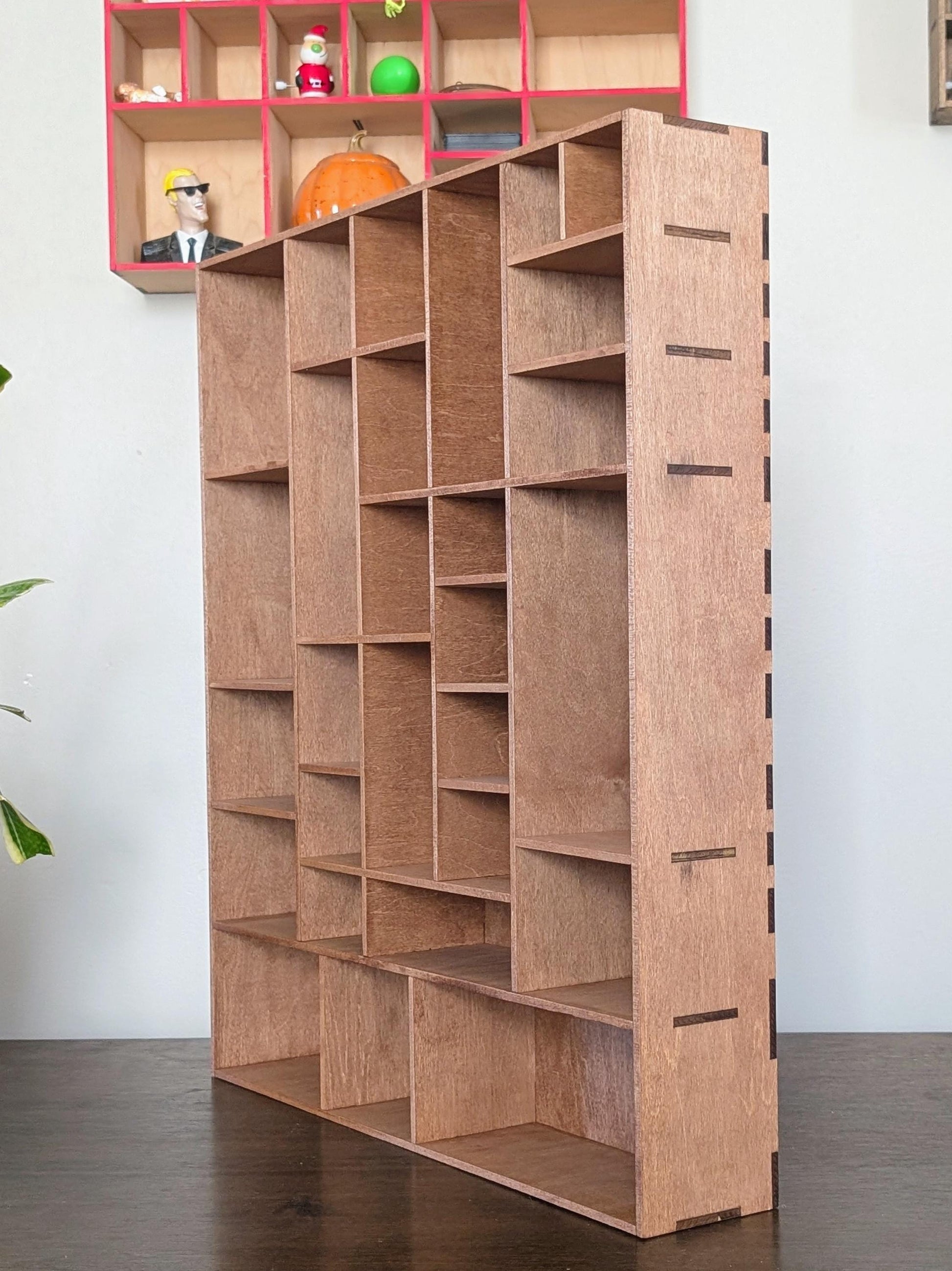 Shadow Box Wooden Display Shelf - Wall Cubby Shelf - Multiple Compartment Sizes - #69 - Trinket Shelf - Curio Cabinet