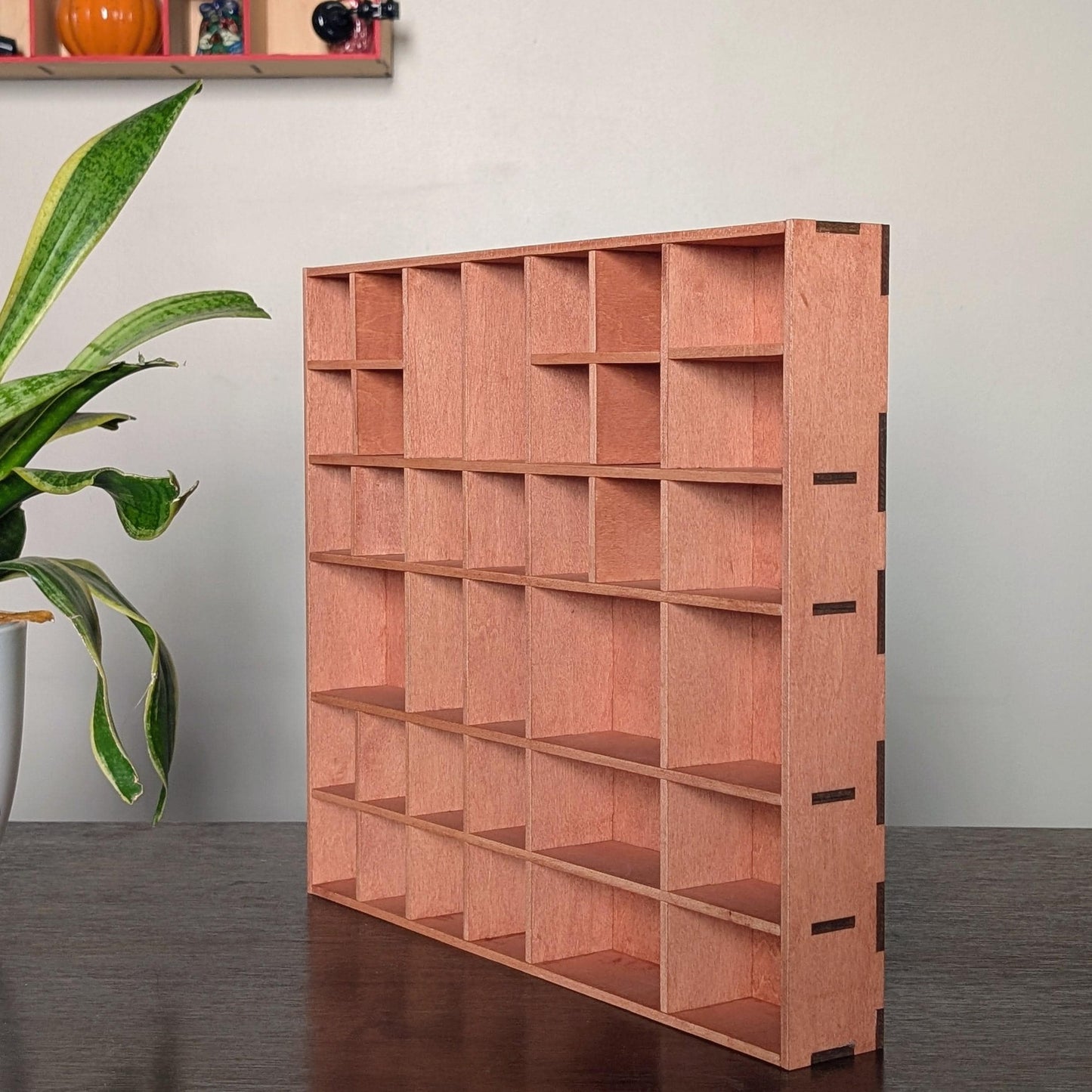 Shadow Box Wooden Display Shelf - Wall Cubby Shelf - Multiple Compartment Sizes - #6 - Trinket Shelf - Curio Cabinet