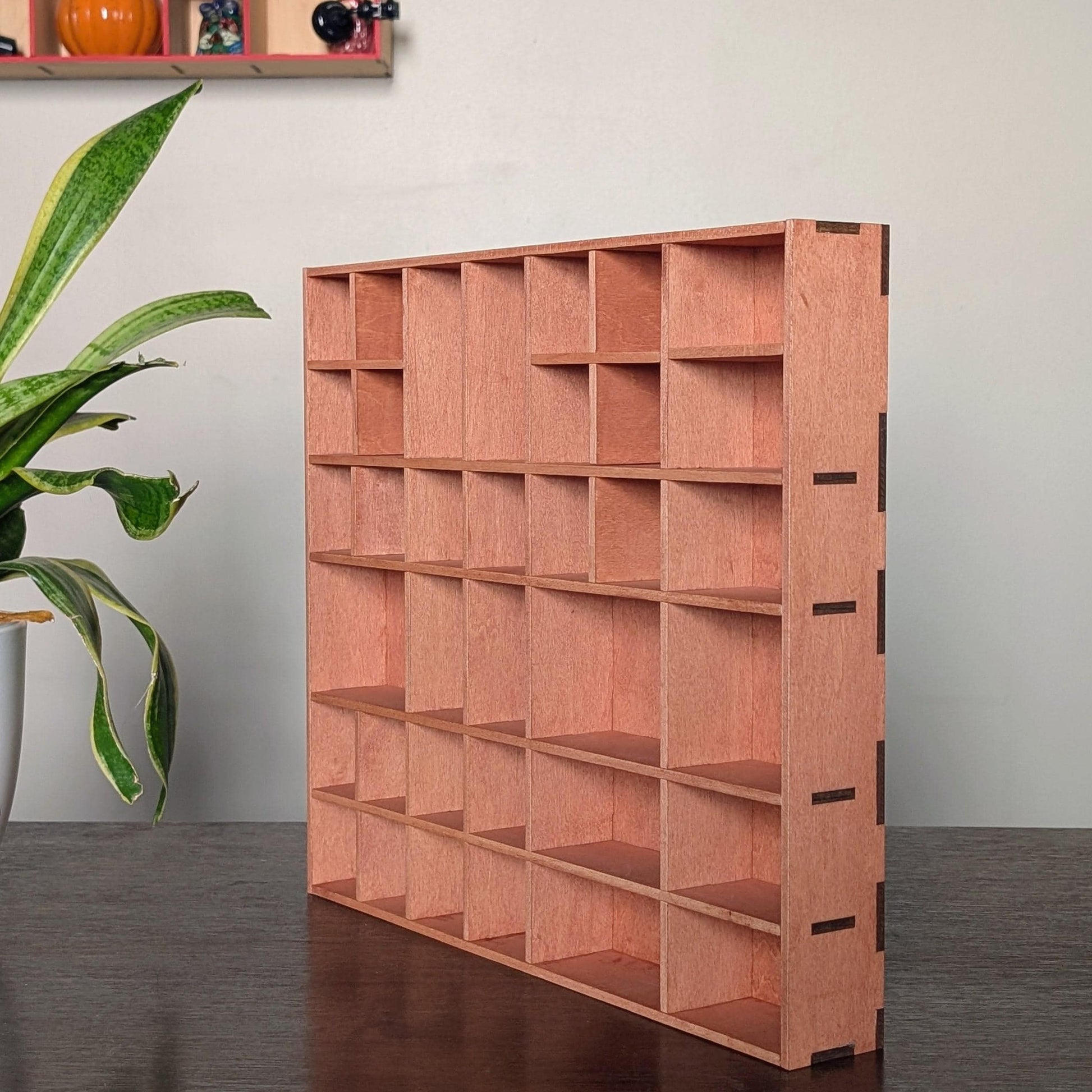 Shadow Box Wooden Display Shelf - Wall Cubby Shelf - Multiple Compartment Sizes - #6 - Trinket Shelf - Curio Cabinet