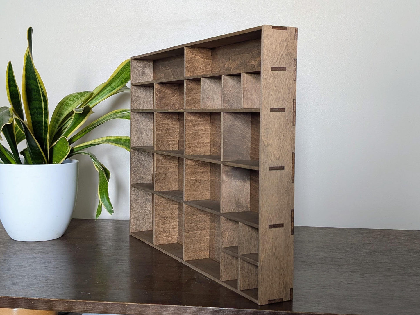 Shadow Box Wooden Display Shelf - Wall Cubby Shelf - Multiple Compartment Sizes - #1 - Trinket Shelf - Curio Cabinet