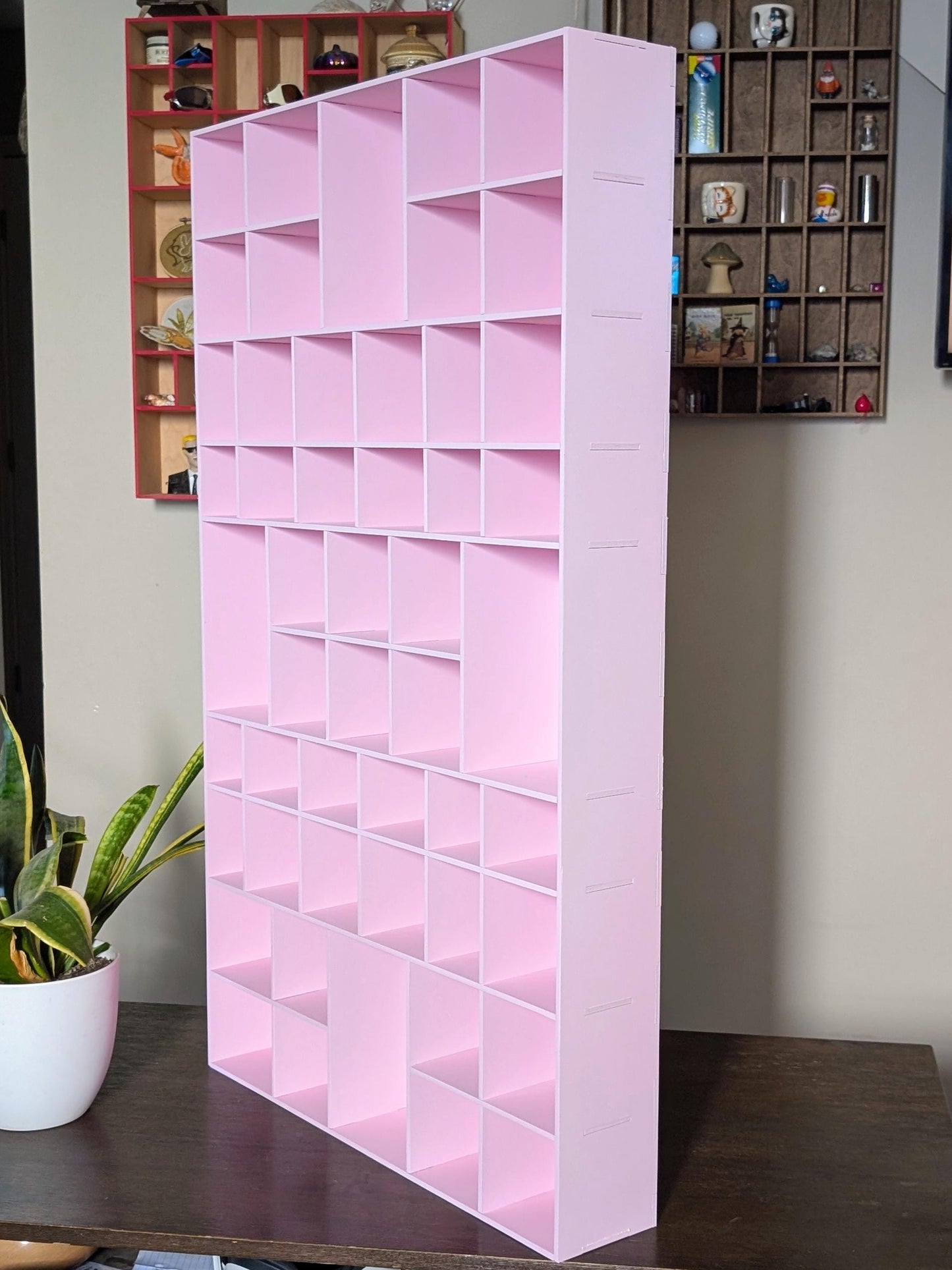 Shadow Box Wooden Display Shelf - Wall Cubby Shelf - Multiple Compartment Sizes - #72 - Trinket Shelf - Curio Cabinet