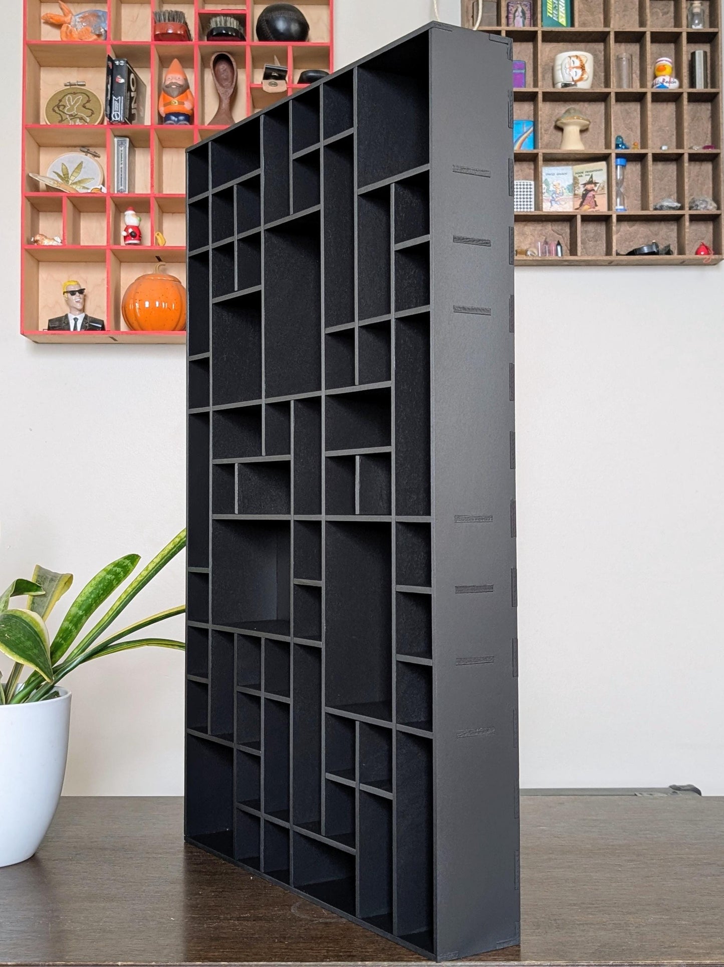 Shadow Box Wooden Display Shelf - Wall Cubby Shelf - Multiple Compartment Sizes - #61 - Trinket Shelf - Curio Cabinet