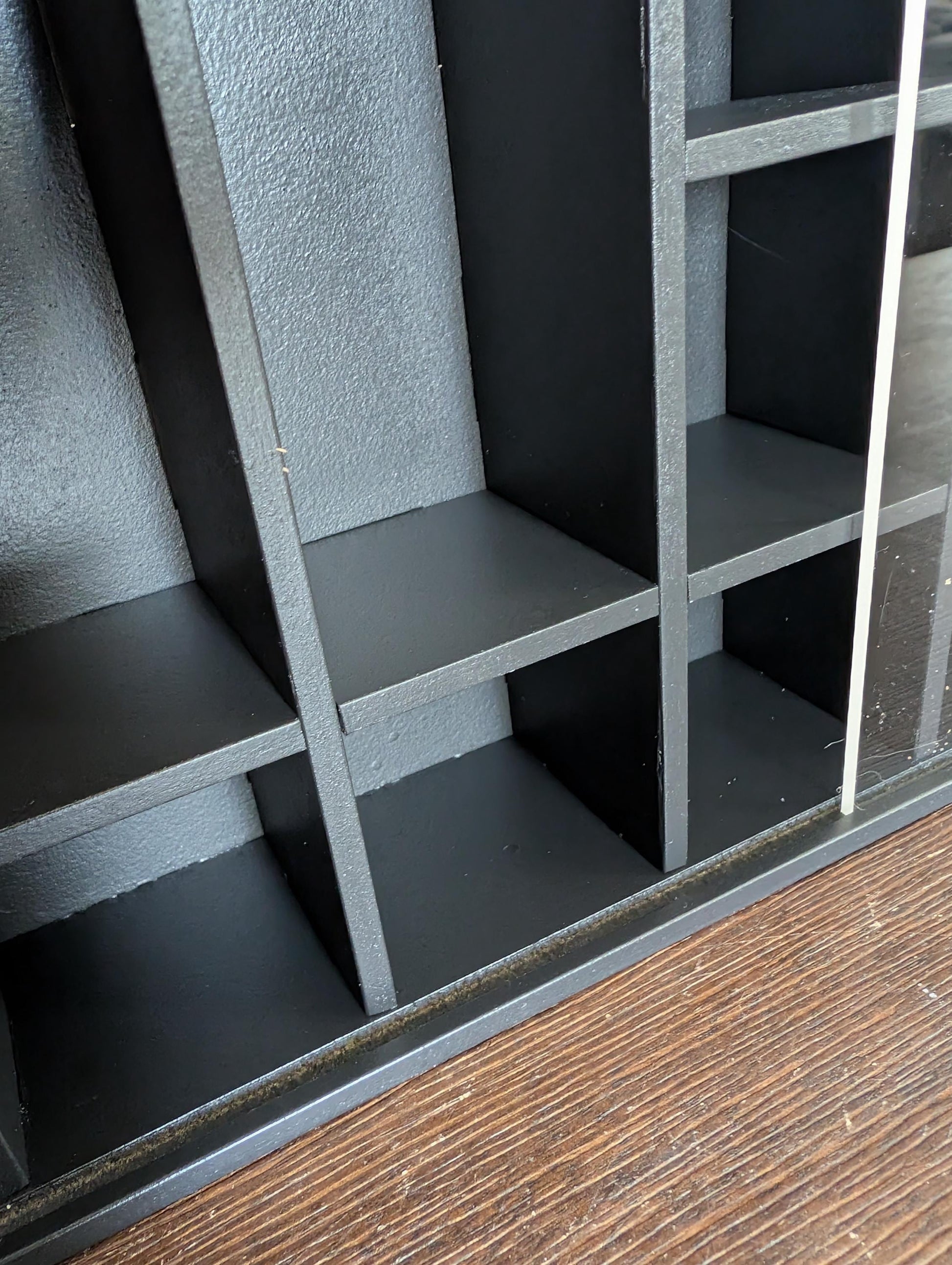 Shadow Box Wooden Display Shelf - Wall Cubby Shelf - Multiple Compartment Sizes - #66 - Trinket Shelf - Curio Cabinet