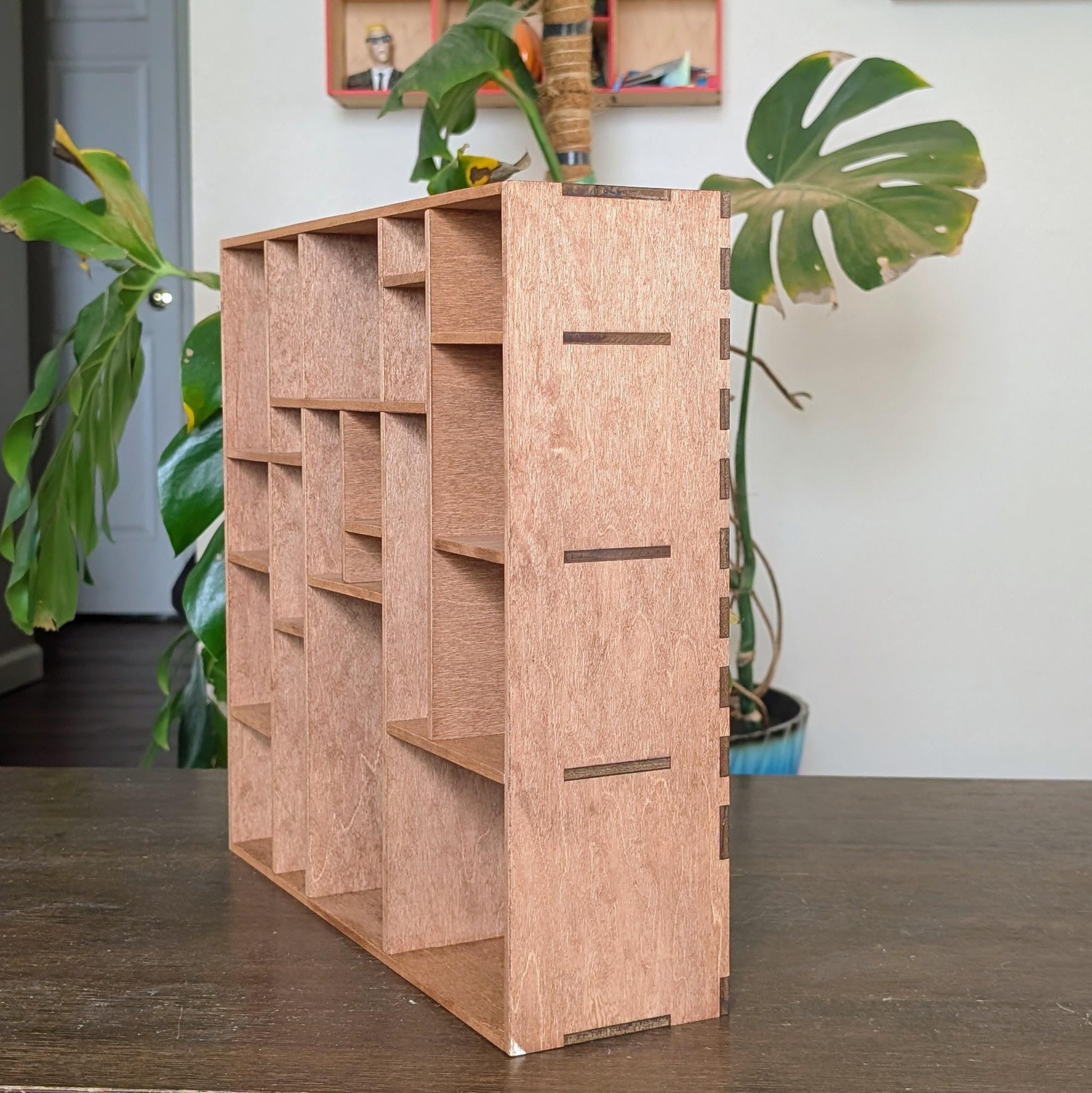 Shadow Box Wooden Display Shelf - Wall Cubby Shelf - Multiple Compartment Sizes - #76 - Trinket Shelf - Curio Cabinet