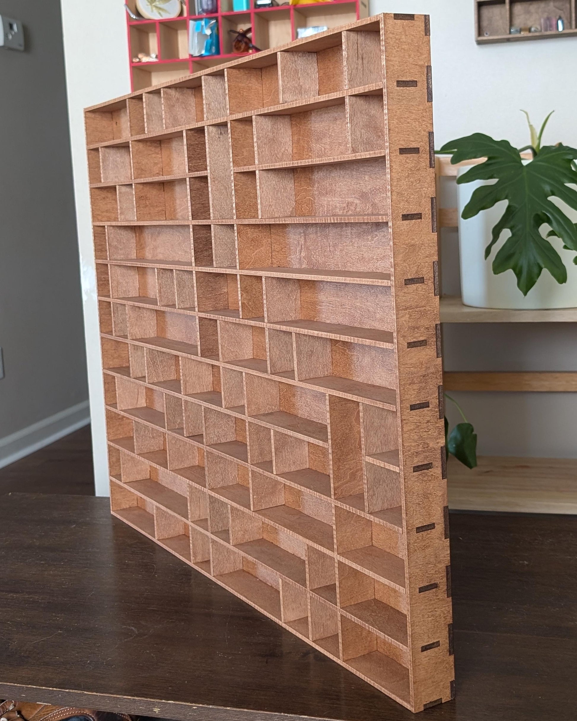 Shadow Box Wooden Display Shelf - Wall Cubby Shelf - Multiple Compartment Sizes - #79 - Trinket Shelf - Curio Cabinet