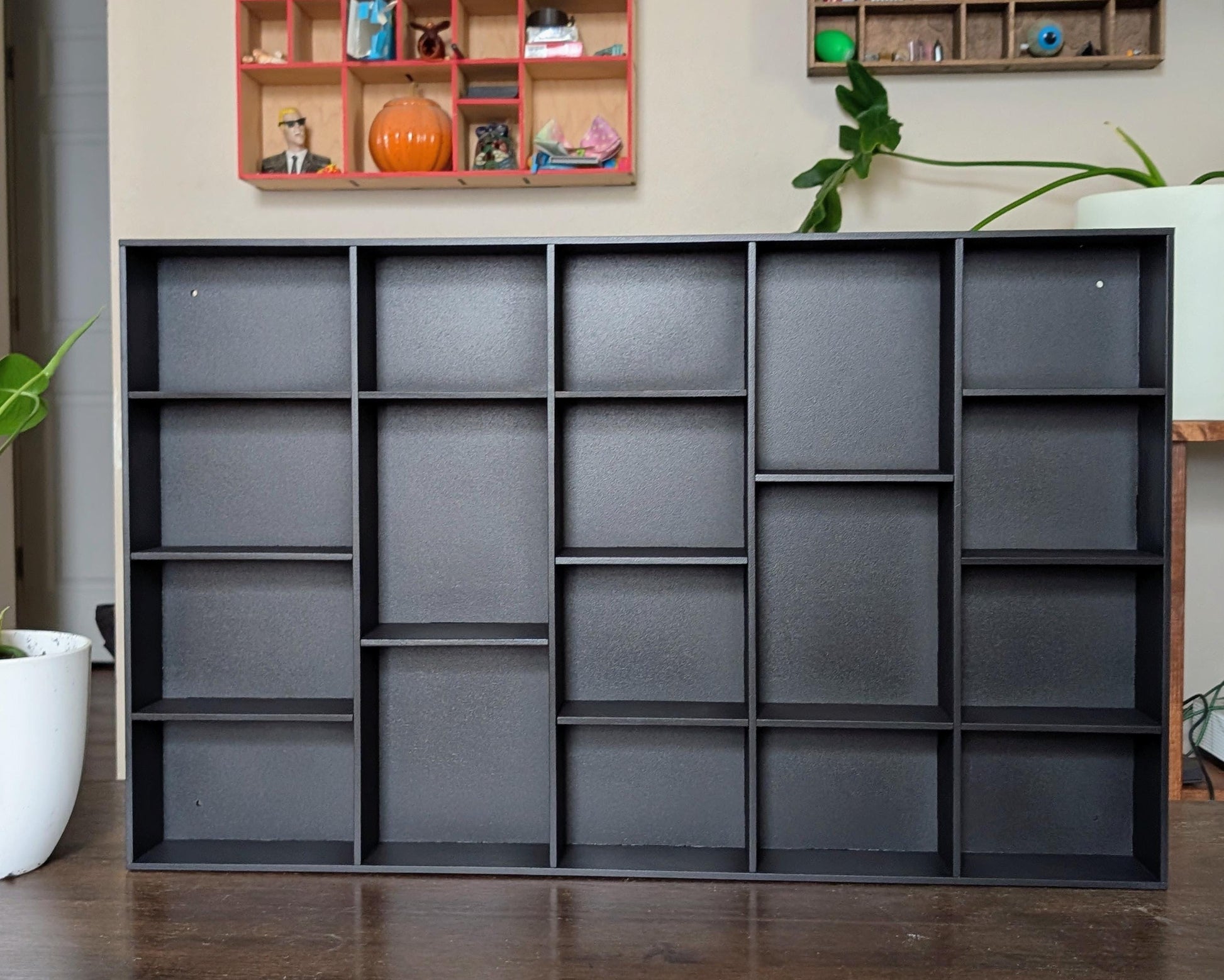 Shadow Box Wooden Display Shelf - Wall Cubby Shelf - Multiple Compartment Sizes - #82 - Trinket Shelf - Curio Cabinet
