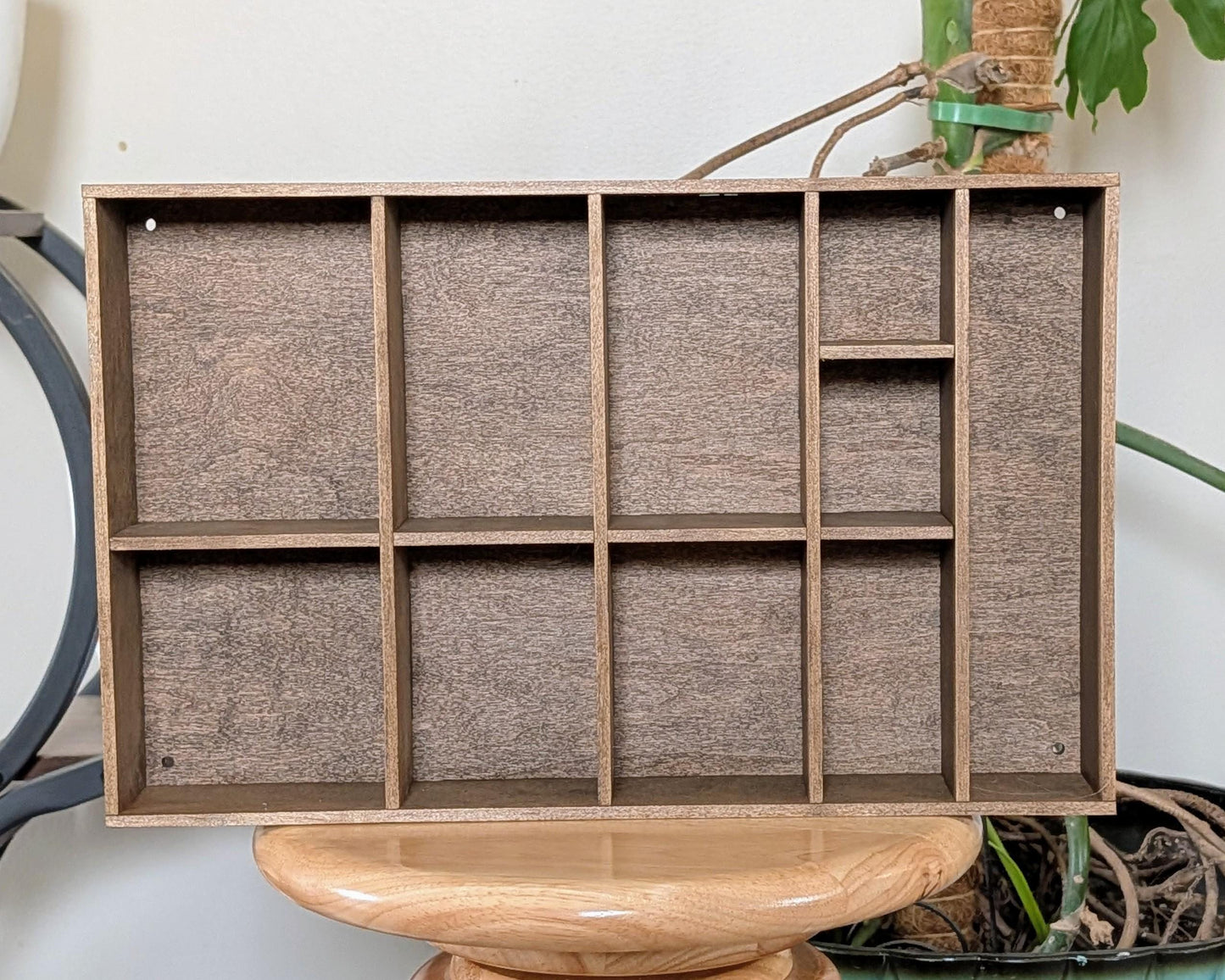 Shadow Box Wooden Display Shelf - Wall Cubby Shelf - Multiple Compartment Sizes - #4c - Trinket Shelf - Curio Cabinet