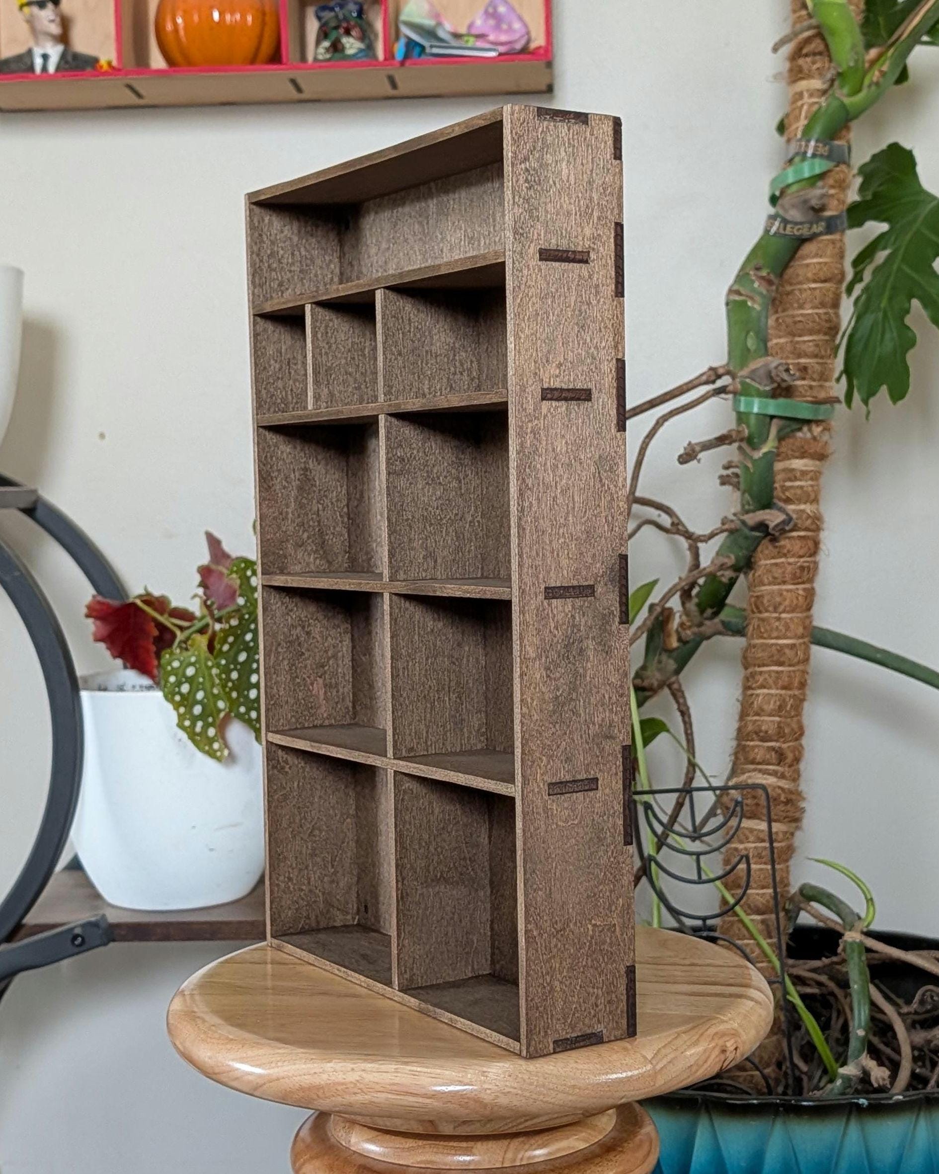 Shadow Box Wooden Display Shelf - Wall Cubby Shelf - Multiple Compartment Sizes - #4c - Trinket Shelf - Curio Cabinet