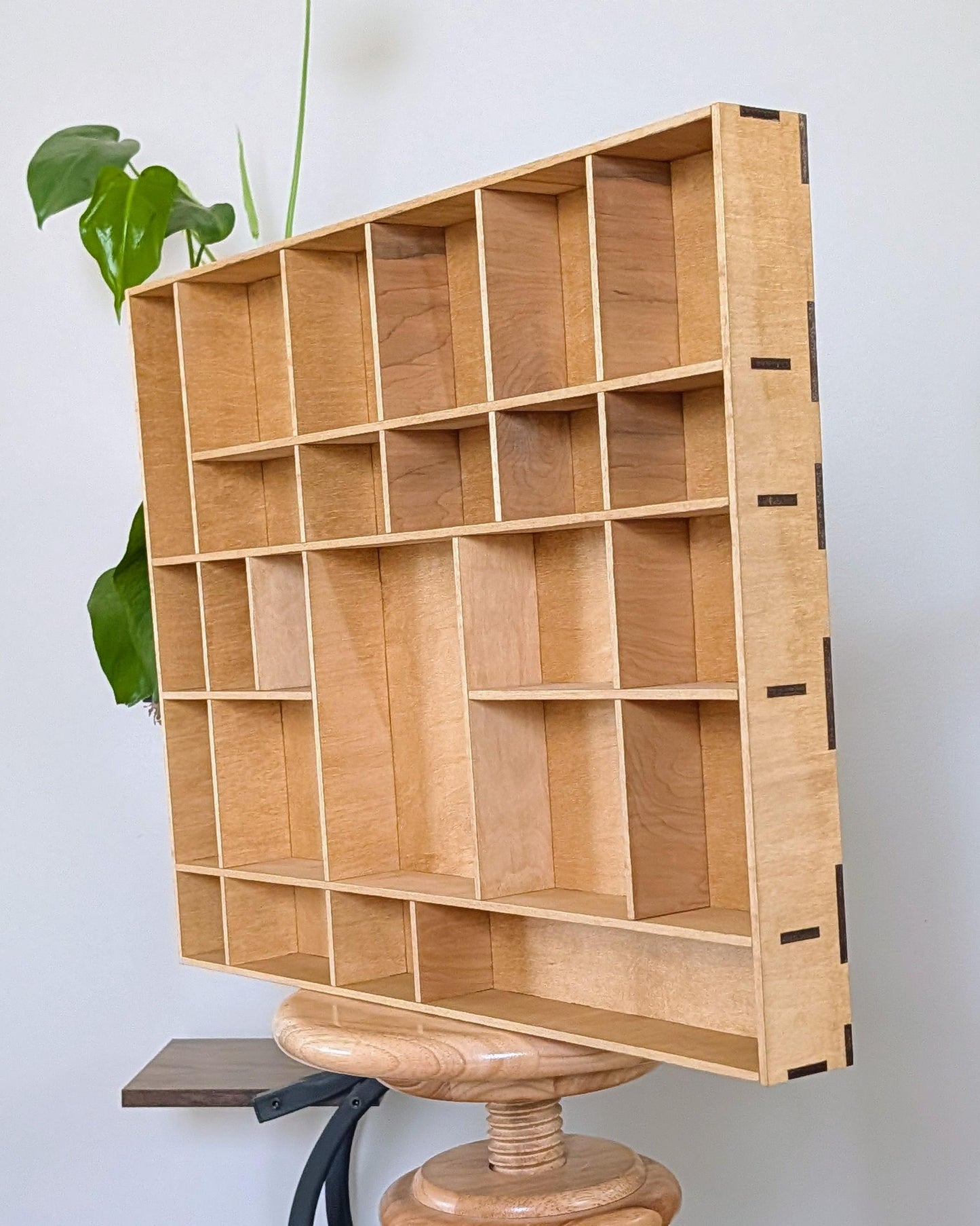 Shadow Box Wooden Display Shelf - Wall Cubby Shelf - Multiple Compartment Sizes - #89 - Trinket Shelf - Curio Cabinet - Medium