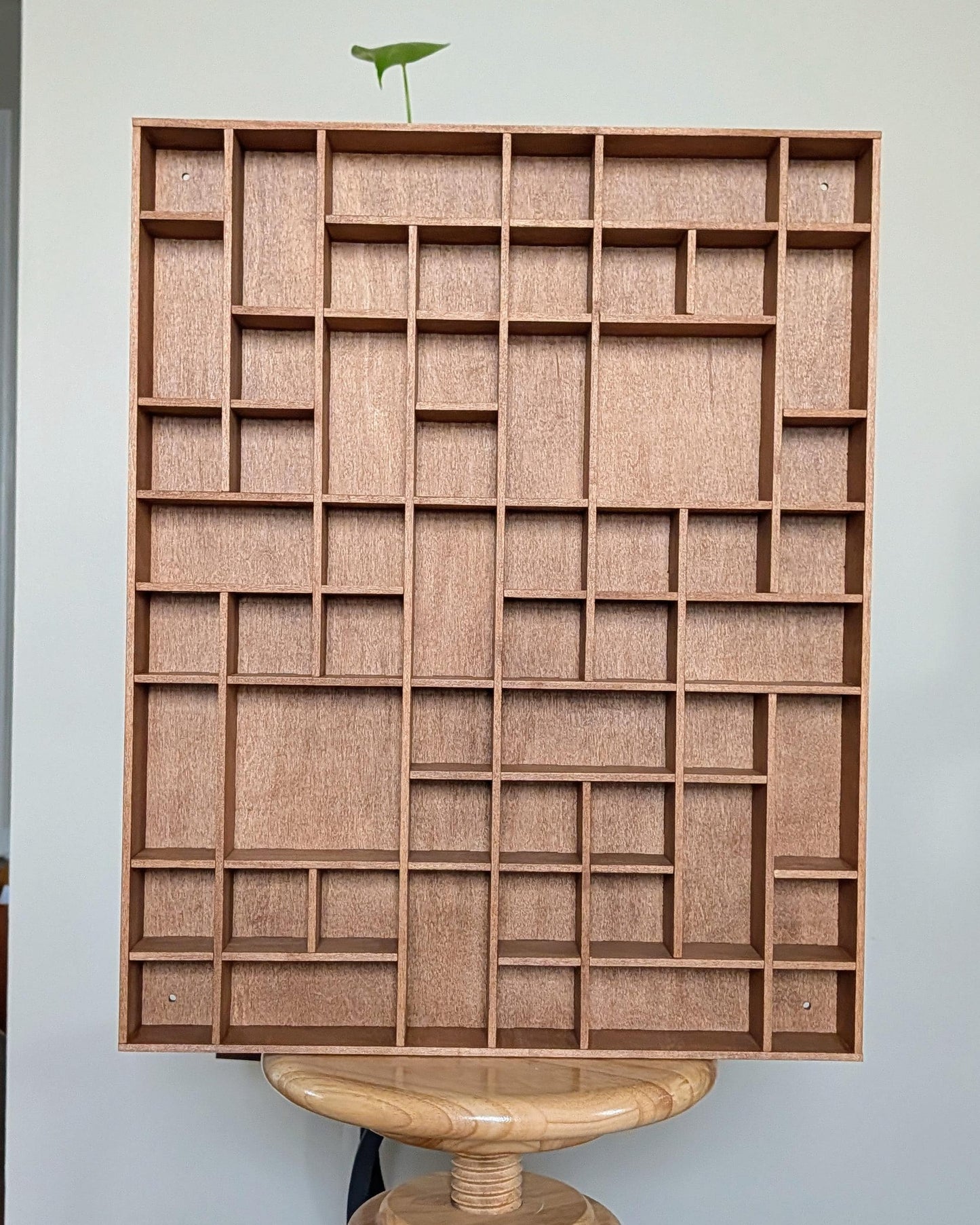 Shadow Box Wooden Display Shelf - Wall Cubby Shelf - Multiple Compartment Sizes - #90 - Trinket Shelf - Curio Cabinet - Medium
