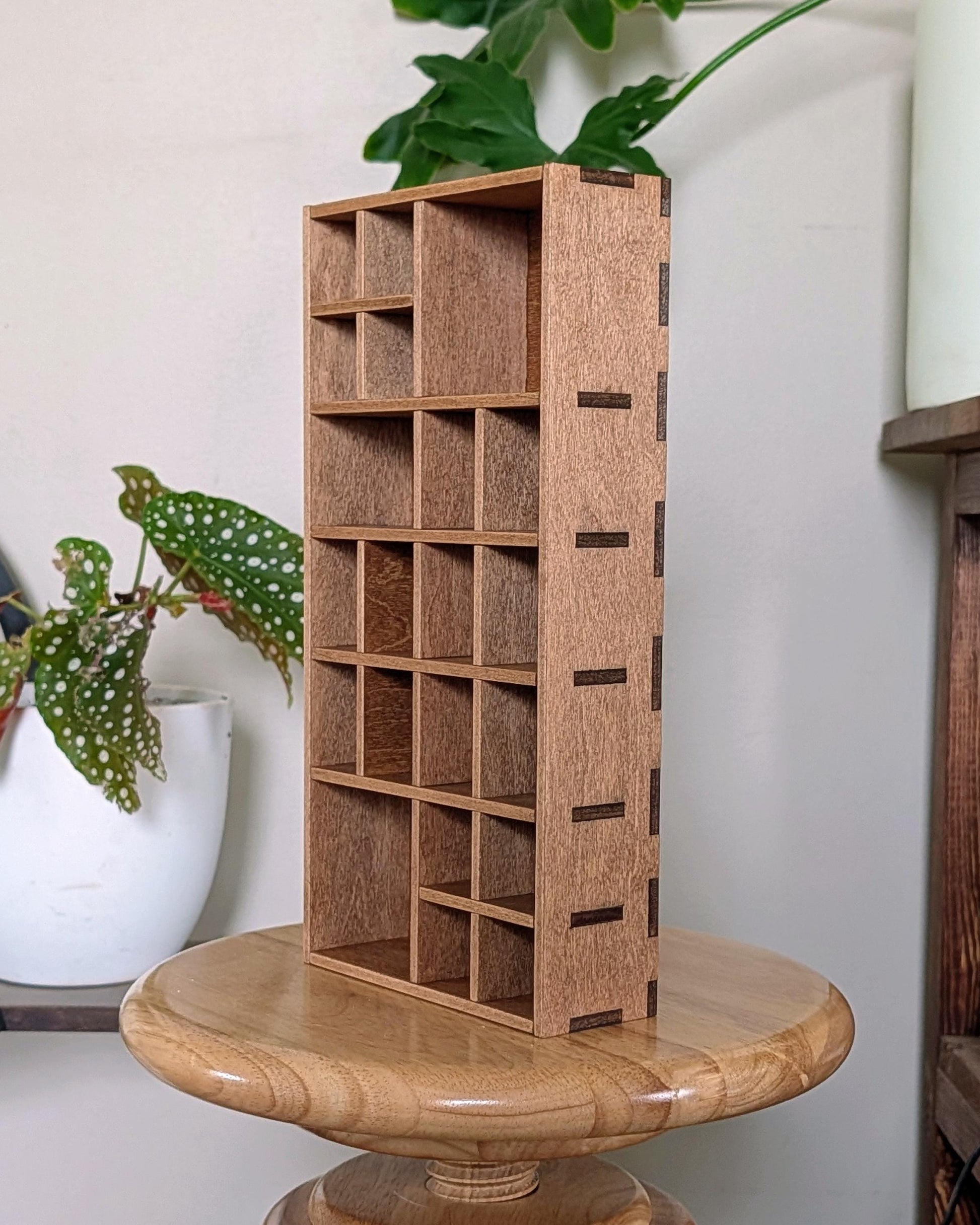 Shadow Box Wooden Display Shelf - Wall Cubby Shelf - Multiple Compartment Sizes - #86 - Trinket Shelf - Curio Cabinet - Small