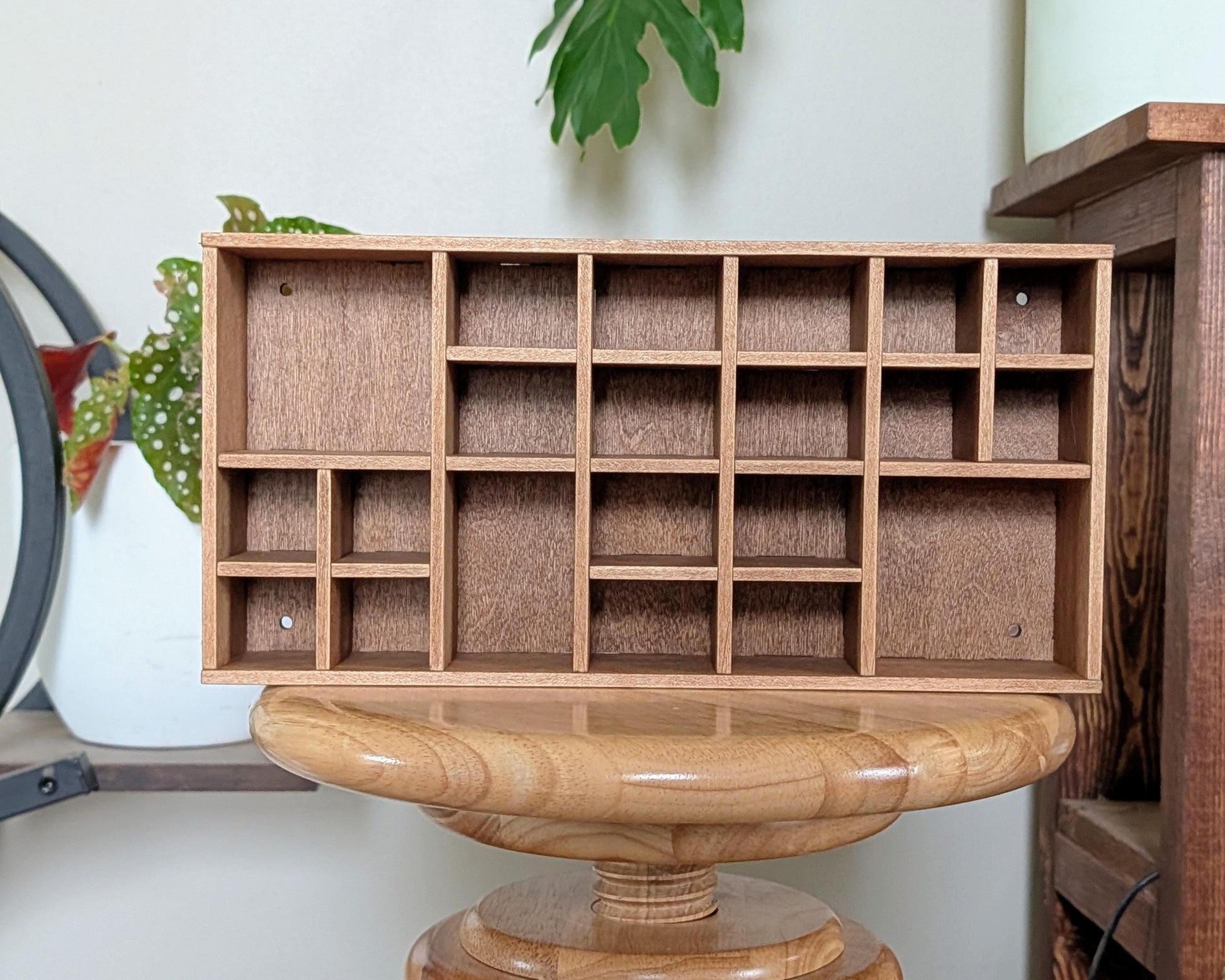 Shadow Box Wooden Display Shelf - Wall Cubby Shelf - Multiple Compartment Sizes - #86 - Trinket Shelf - Curio Cabinet - Small