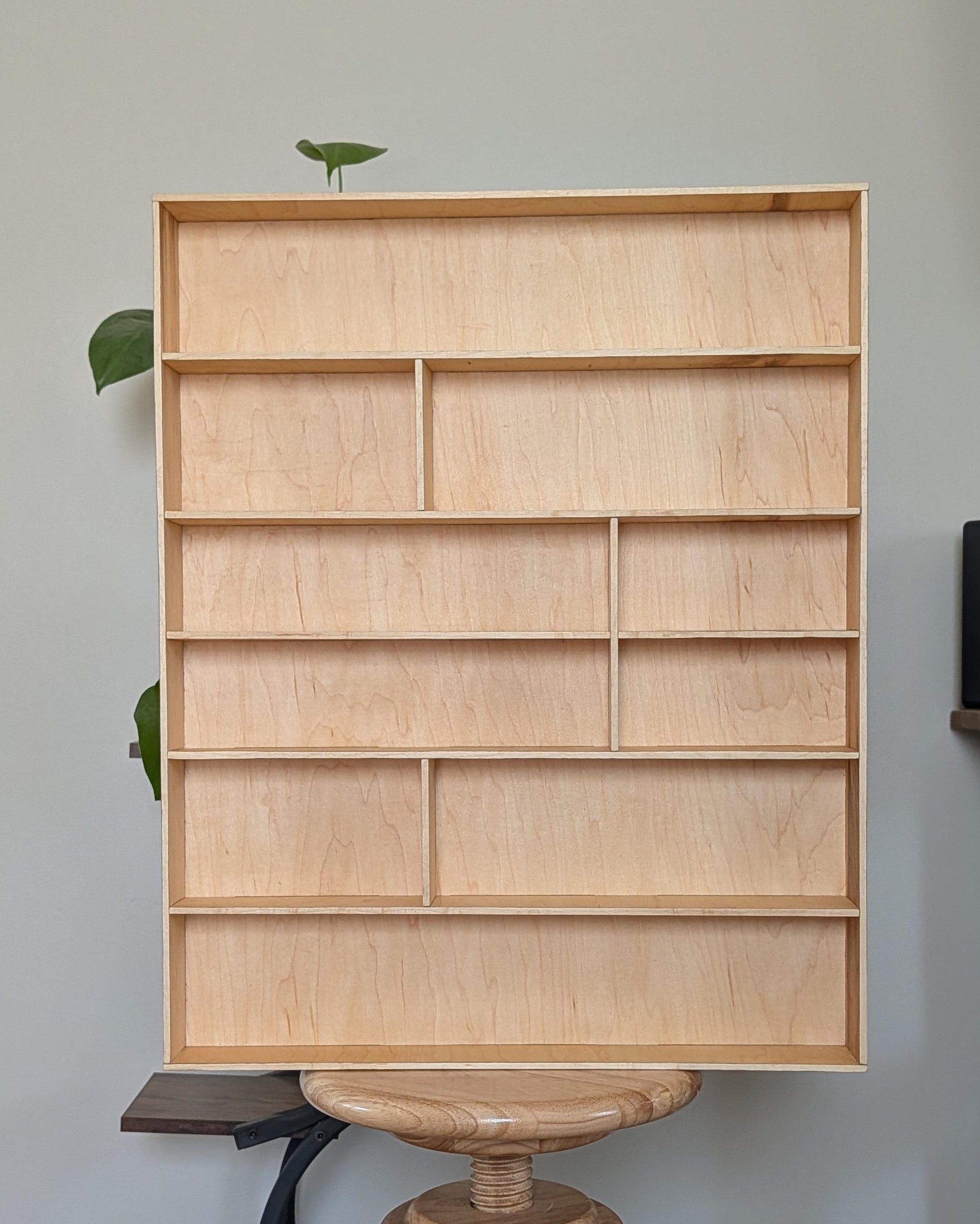 Wooden Drawer Organizer - Kitchen Drawer Divider #3 - Trinket Shelf - Curio Cabinet - Medium