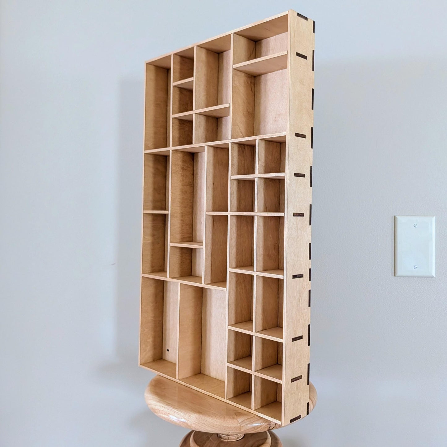 Shadow Box Wooden Display Shelf - Wall Cubby Shelf - Multiple Compartment Sizes - #94 - Trinket Shelf - Curio Cabinet - Medium