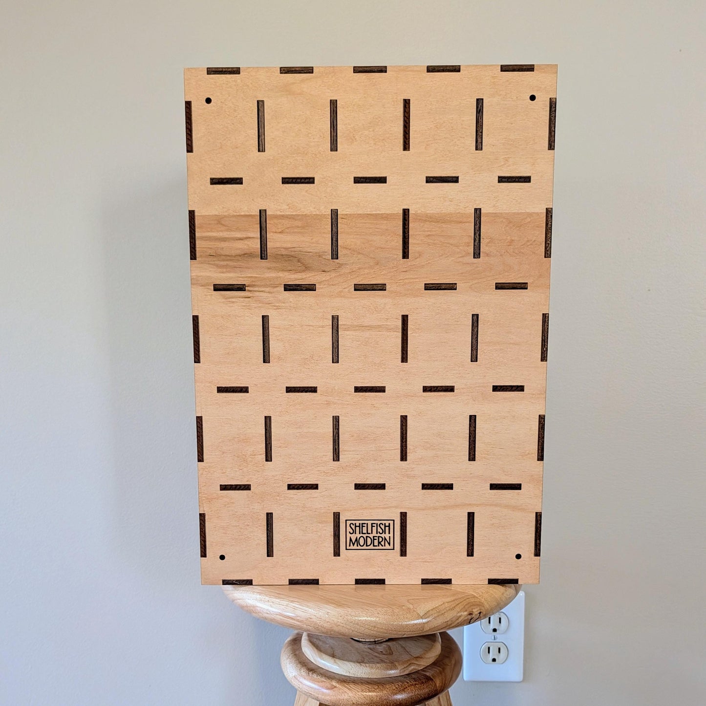 25 Compartment Wooden Display Shelf - 3x2 - Trinket Shelf - Curio Cabinet - Cubic