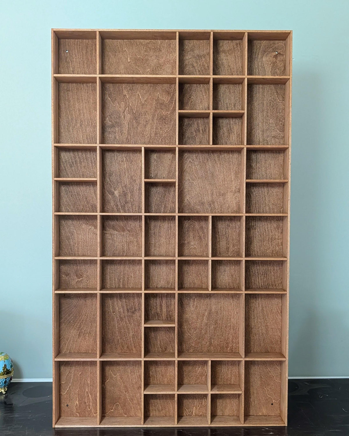 Shadow Box Wooden Display Shelf - Wall Cubby Shelf - Multiple Compartment Sizes - #96 - Trinket Shelf - Curio Cabinet - Oversize