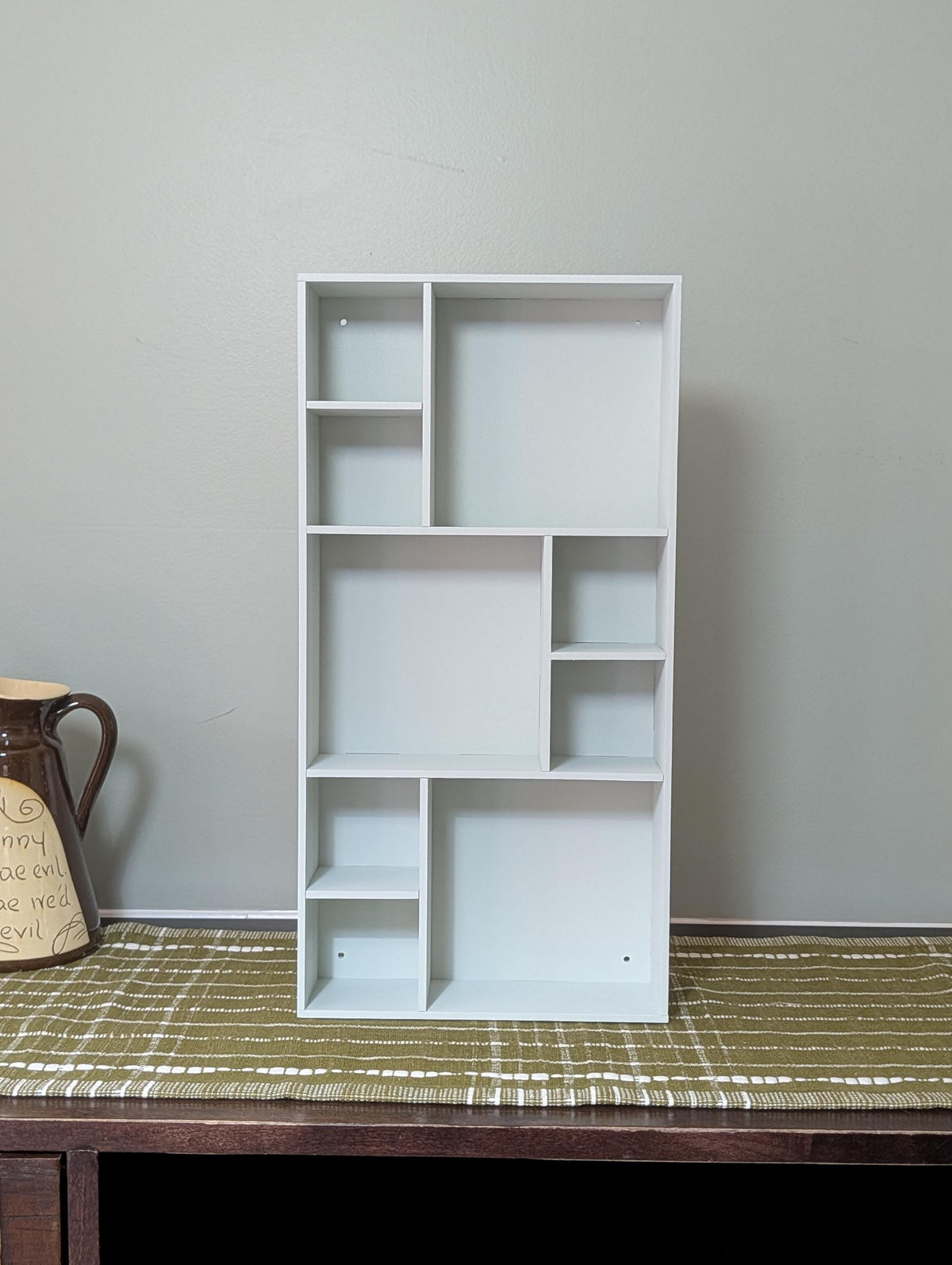 Shadow Box Wooden Display Shelf - Wall Cubby Shelf - Multiple Compartment Sizes - #98 - Trinket Shelf - Curio Cabinet - Medium