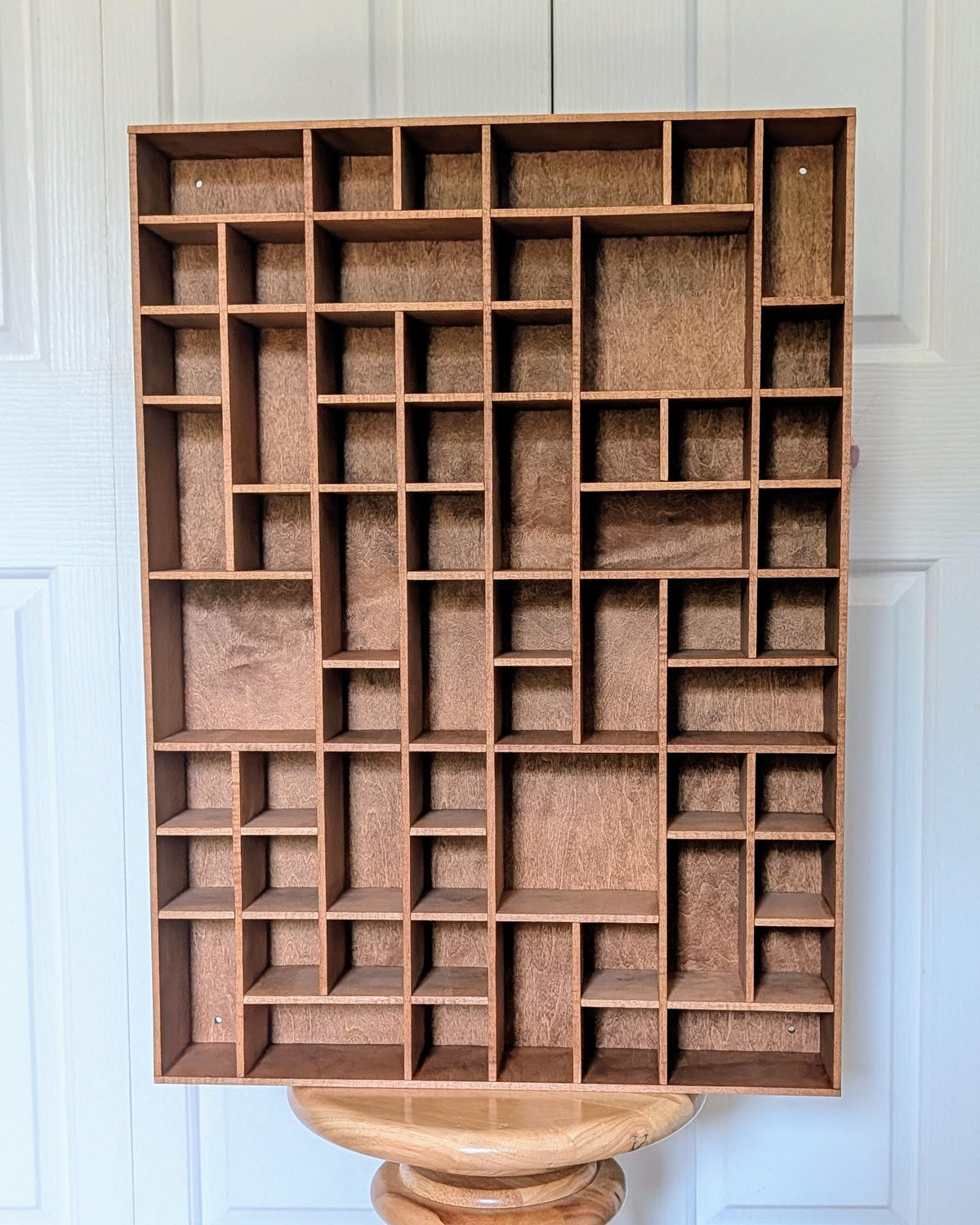 Shadow Box Wooden Display Shelf - Wall Cubby Shelf - Multiple Compartment Sizes - #95 - Trinket Shelf - Curio Cabinet - Medium