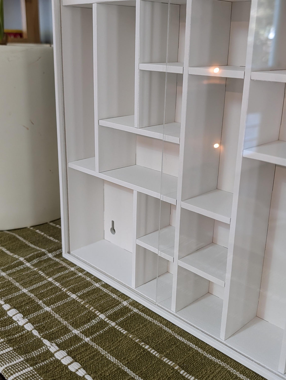 Shadow Box Wooden Display Shelf - Wall Cubby Shelf - Multiple Compartment Sizes - #70 - Trinket Shelf - Curio Cabinet - Oversize