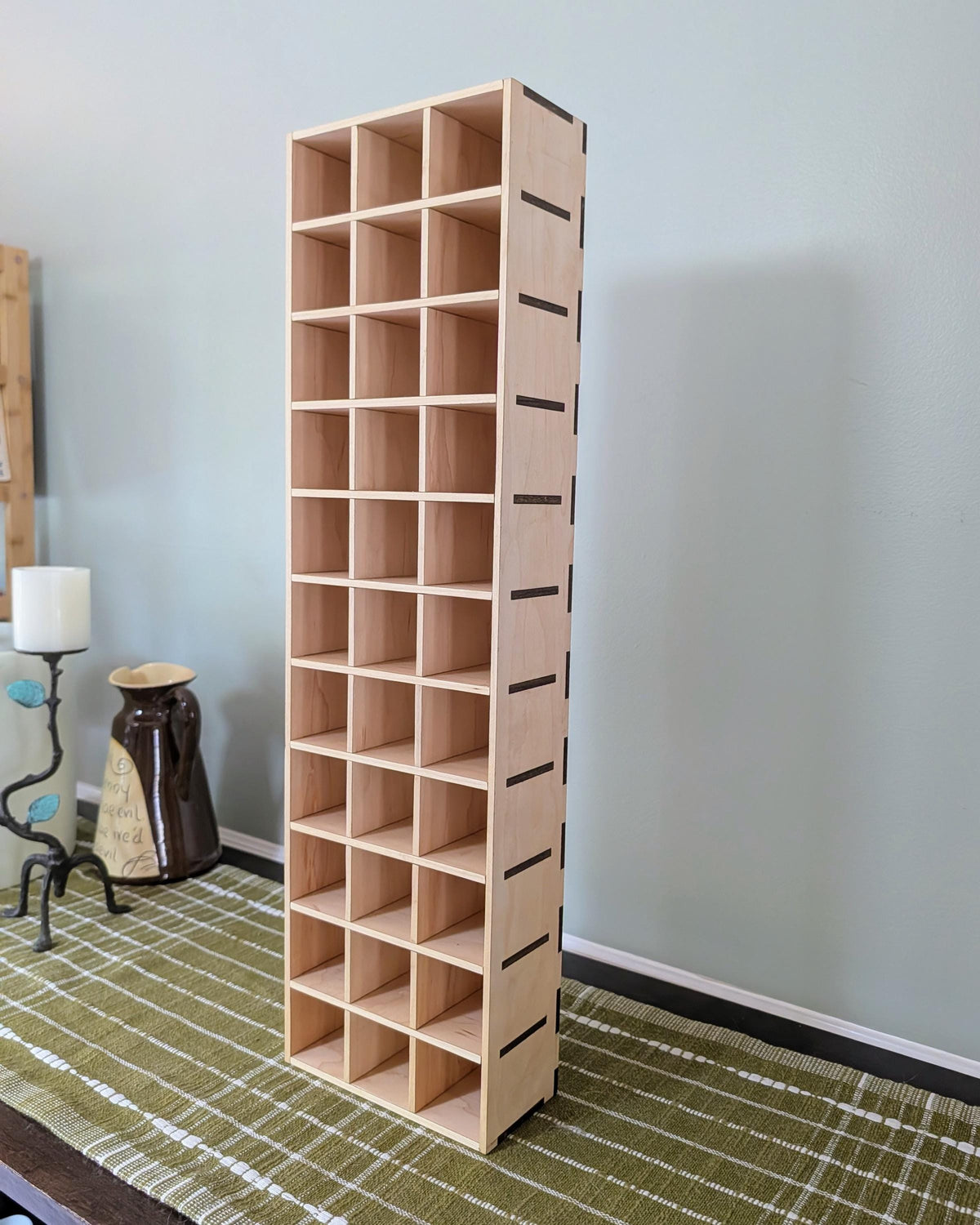 33 Compartment Wooden Display Shelf - 2x2 - Trinket Shelf - Curio Cabinet - Cubic