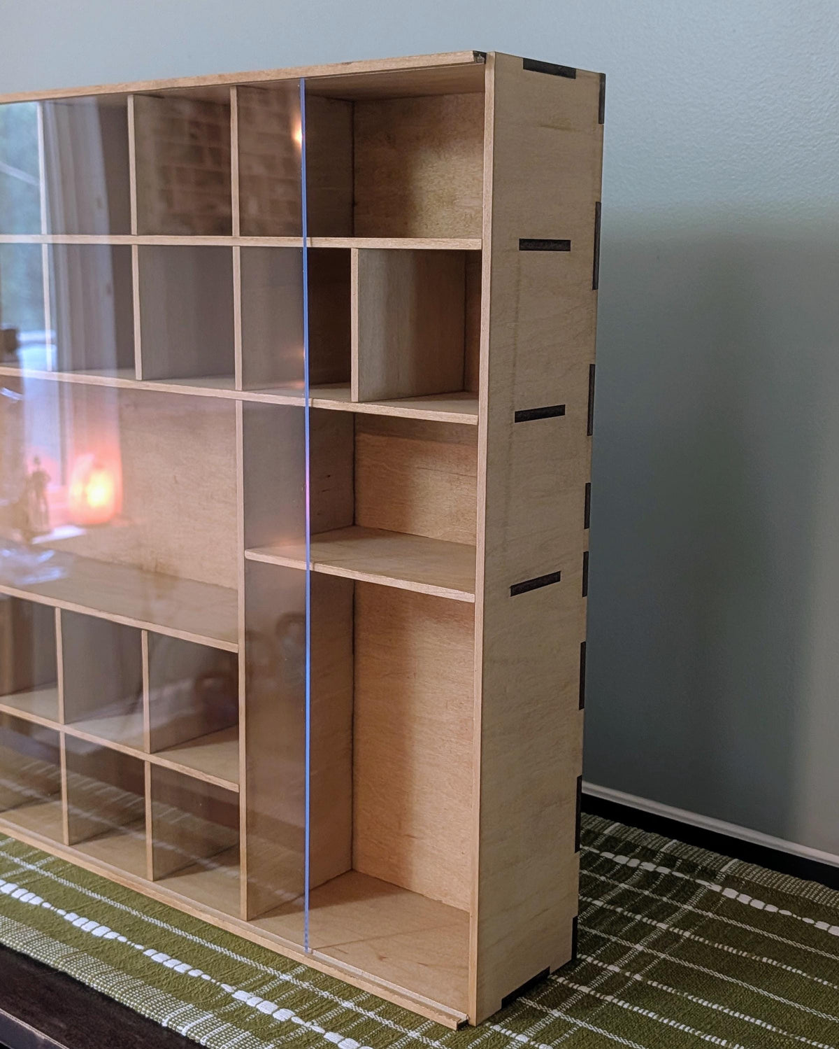 Shadow Box Wooden Display Shelf - Wall Cubby Shelf - Multiple Compartment Sizes - #101 - Trinket Shelf - Curio Cabinet - Oversize