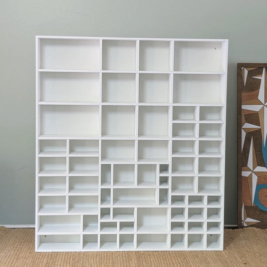 Shadow Box Wooden Display Shelf - Wall Cubby Shelf - Multiple Compartment Sizes - #103 - Trinket Shelf - Curio Cabinet - Medium