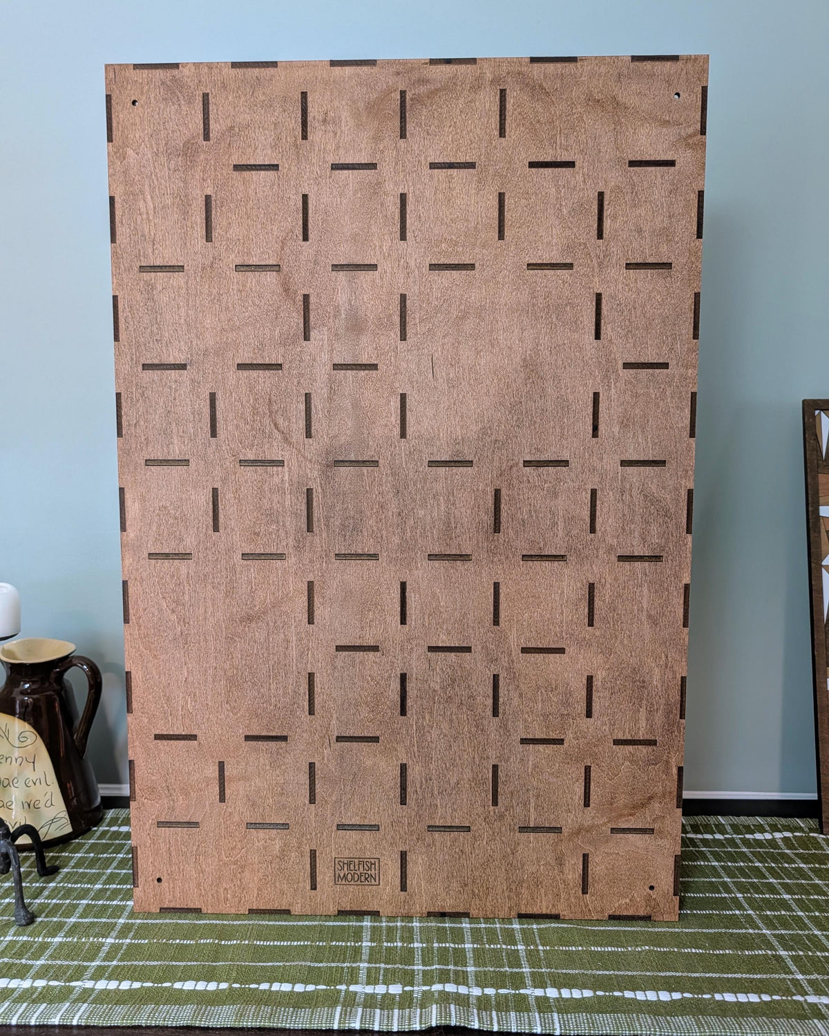 Shadow Box Wooden Display Shelf - Wall Cubby Shelf - Multiple Compartment Sizes - #102 - Trinket Shelf - Curio Cabinet - Oversize