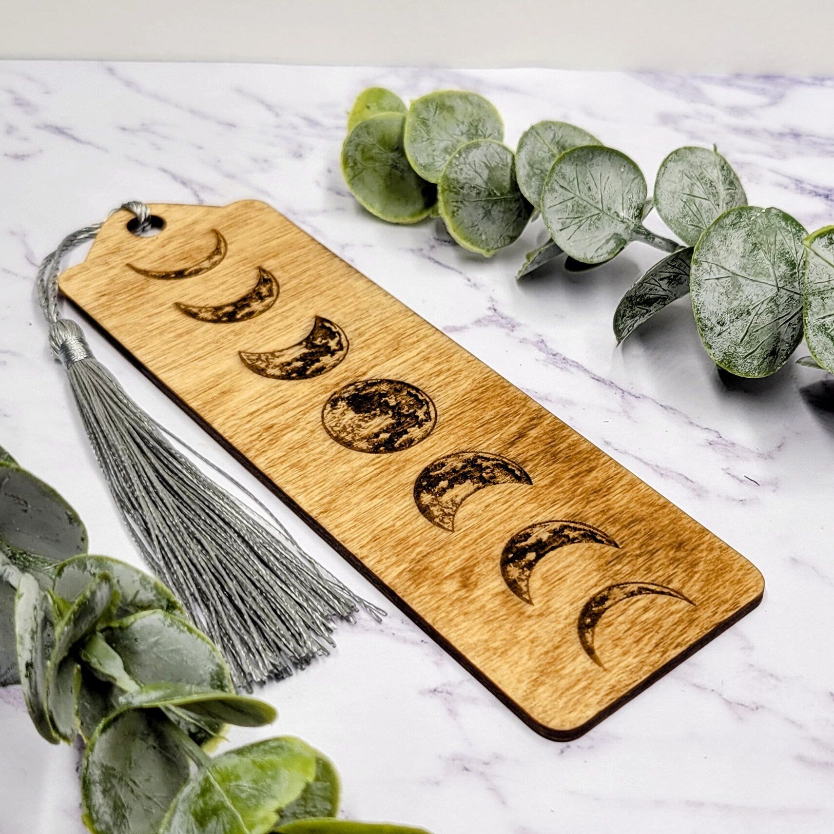 Moonphase Bookmark - Witchy Bookmark - Custom Bookmark - Stocking Stuffer - Reader Gifts- Book Lover Gift