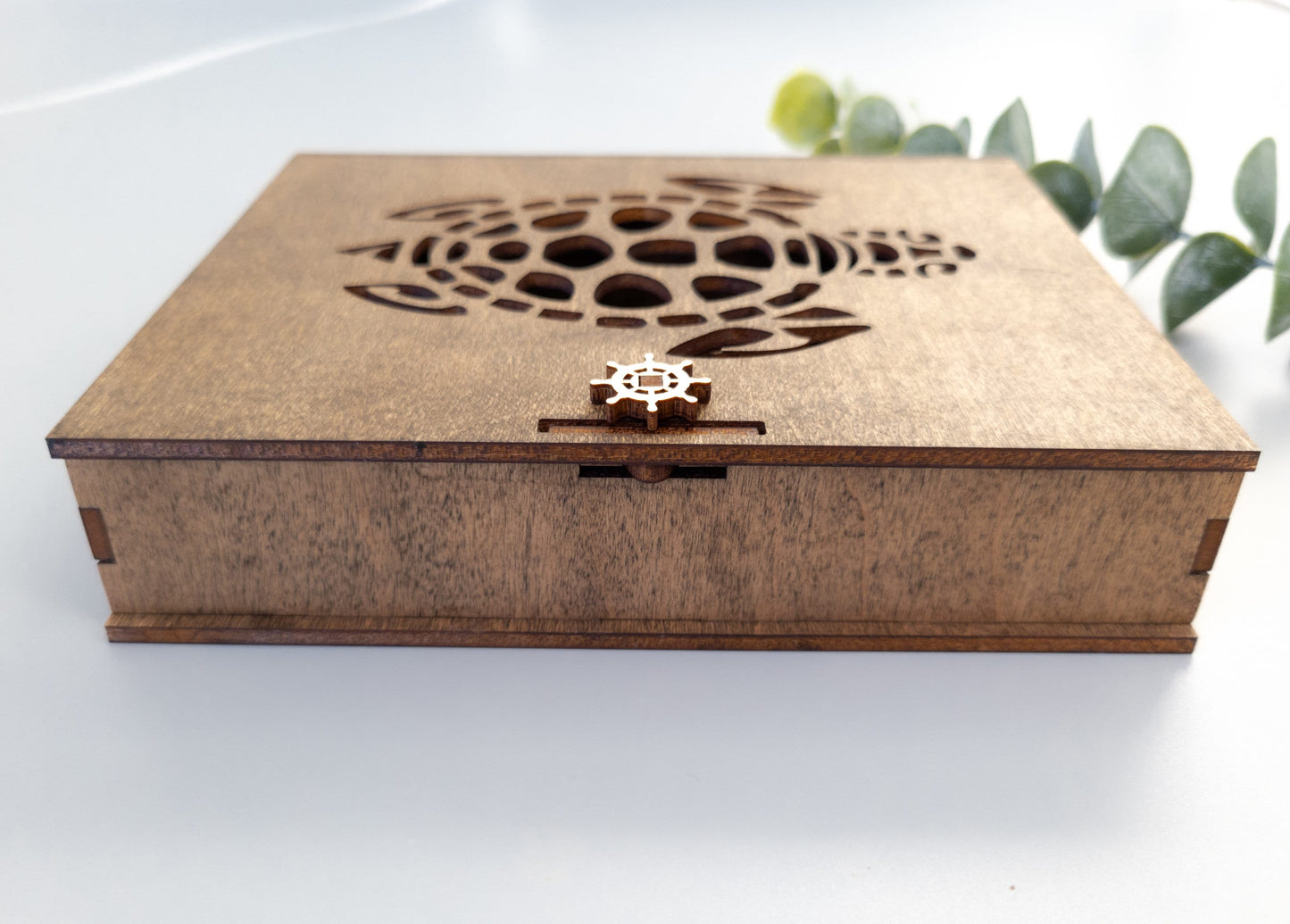 Sea Turtle Box - Custom Box - Jewelry Box- Turtle Gift - Custom Gift Box - Ocean Box Decor - Turtle Decor - Sea Turtle Decor Gift